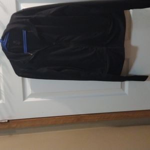 Gaiam black zip up yoga/ track jacket size S with thumb holes on sleeves